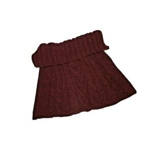 Berretti Italy women's Sweater cap shawl Deep red burgundy One Size‎ nwt
